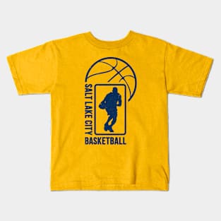 Salt Lake City Basketball 02 Kids T-Shirt